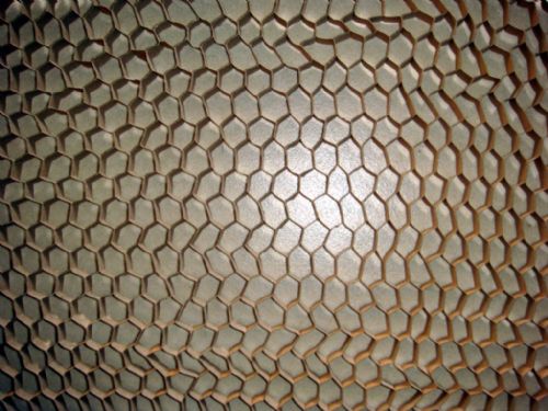 Flame-retardant honeycomb paper plate