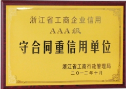 AAA級守合同重信用單位